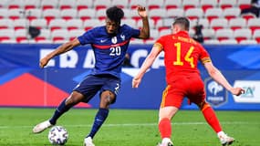 Kingsley Coman avec l'équipe de France