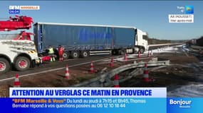 Attention au verglas ce matin en Provence