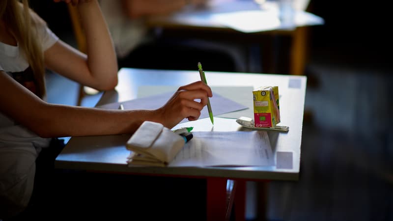 Lors d'une épreuve du bac de 2017. (photo d'illustration)