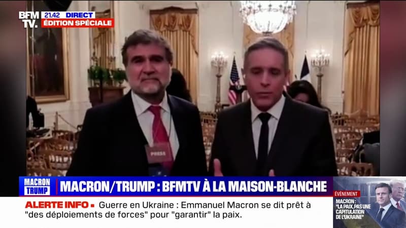 Que retenir de la conférence de presse entre Donald Trump et Emmanuel Macron? Le débrief des envoyés spéciaux de BFMTV depuis la Maison Blanche