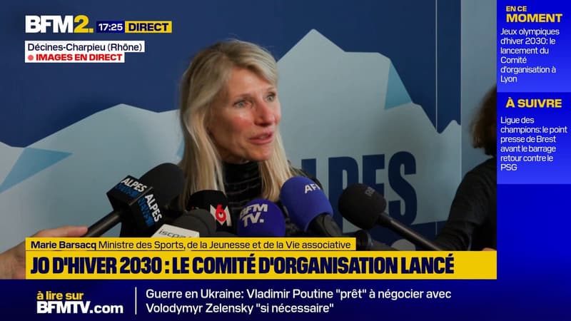 JO d'hiver 2030: la ministre des Sports est 