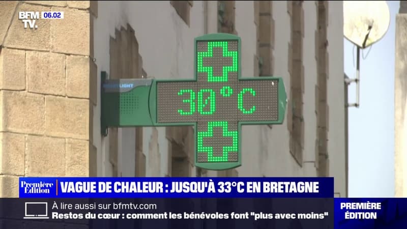 De nouveaux records de chaleur battus en Bretagne, avec près de 33°C localement