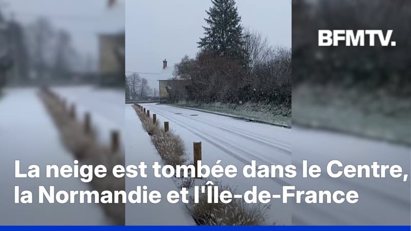 Les premiers flocons de neige sont tombés dans le Centre, en Normandie et en Île-de-France