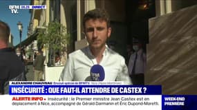 Jean Castex s'entretient avec Christian Estrosi après les violences survenues à Nice
