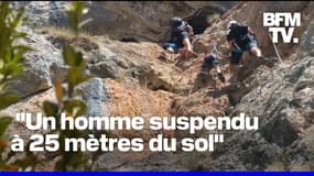 "Intense et complexe": la périlleuse opération de secours pour sauver un homme suspendu à 25 mètres du sol