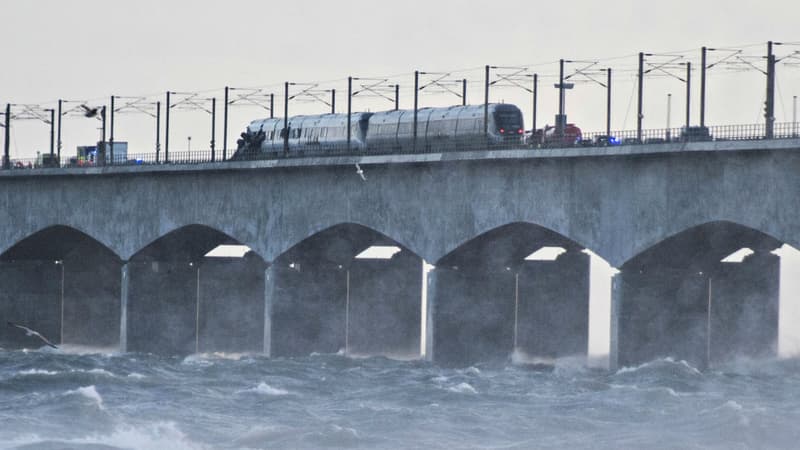 Accident de train sur le Great Belt Bridge au Danemark, le 2 janvier 2018