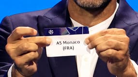L'AS Monaco lors d'un tirage au sort de la Ligue des champions, à Monaco le 29 août 2024