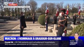 En visite en Haute-Vienne, Emmanuel Macron rend hommage aux victimes du massacre d'Oradour-sur-Glane