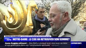 Philippe Villeneuve, architecte de la cathédrale Notre-Dame de Paris: "Je ne me revoyais pas refaire une copie" de l'ancien coq