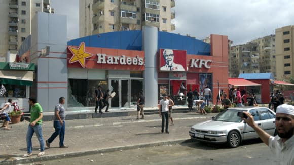 Un fast-food a été mis à sac au Liban