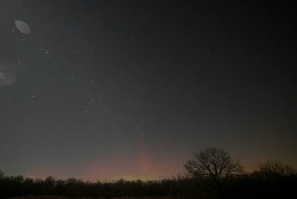 An aurora borealis observed in France 