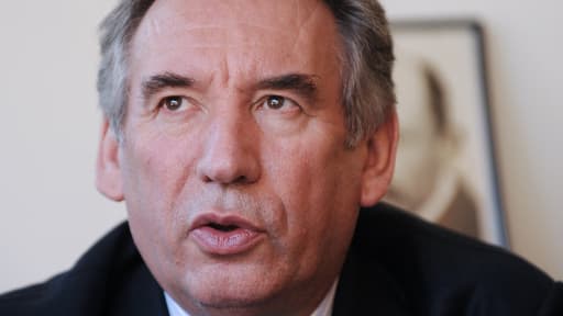 François Bayrou le 21 janvier 2014, lors d'une interview à Pau, où il présentait ce vendredi sa liste "Aimons Pau".