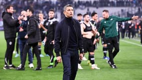 Razvan Lucescu, coach du PAOK Salonique, au Vélodrome le 13 avril 2022