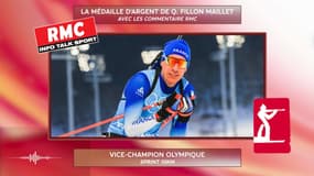 JO 2022 (biathlon) : La médaille d'argent de Fillon Maillet sur le sprint avec les commentaires RMC