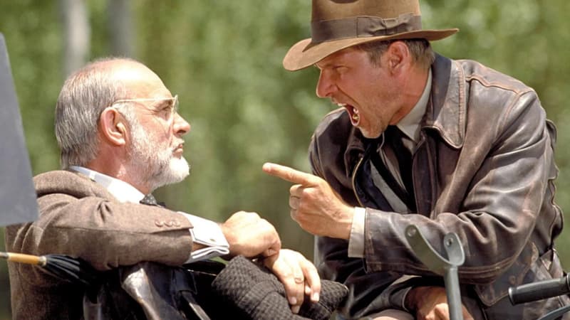 Sean Connery et Harrison Ford dans "Indiana Jones et la dernière croisade"