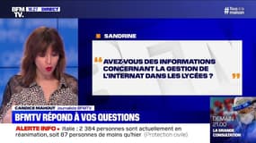 Avez-vous des informations sur la gestion des internats dans les lycées? BFMTV répond à vos questions