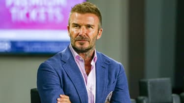 L'ancien joueur de Manchester David Beckham en août 2022