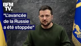 Volodymyr Zelensky affirme sur BFMTV que "l'avancée de la Russie a été stoppée"
