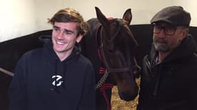 Antoine Griezmann et son père avec Bold Eagle