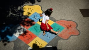 Une cour d'école à Marseille, le 2 septembre 2024 (image d'illustration)
