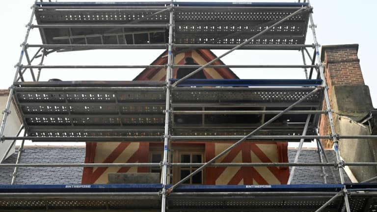 Maison en rénovation à Rennes (ouest de la France). Photo prise le 15 novembre 2023
