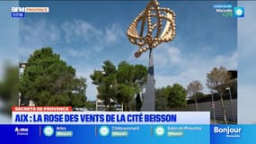 Secrets de Provence: la rose des vents de la cité Beisson à Aix-en-Provence