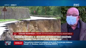 Intempéries dans le Sud-Est: l'émotion du maire de Roquebillière, commune sinistrée