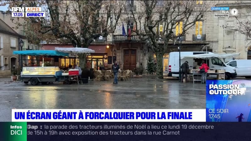 Forcalquier: un écran géant installé pour la finale de la Coupe du monde