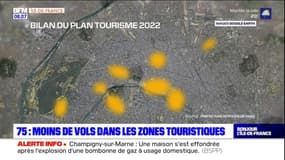Paris: moins de vols dans les zones touristiques cet été