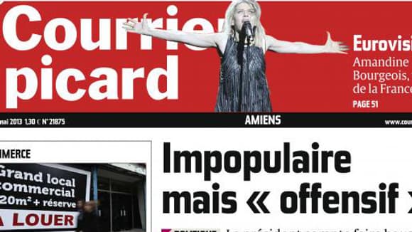La Une du Courrier Picard vendredi 17 mai
