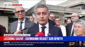 Motion de censure: "Je suis satisfait de pouvoir continuer mon rôle au ministère" affirme Gérald Darmanin, ministre de la justice