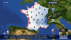 La météo pour ce samedi 8 décembre 2018