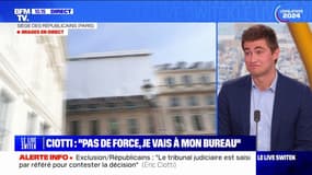 "C'est un peu lunaire mais il est courageux": Guilhem Carayon commente le retour d'Éric Ciotti au siège des Républicains, pourtant exclu des LR