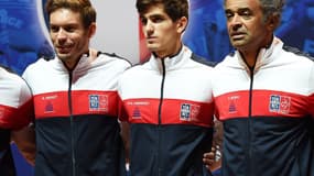 Nicolas Mahut, Pierre-Hugues Herbert et Yannick Noah