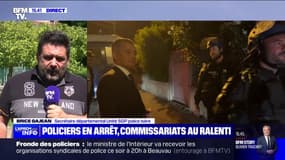 Fronde de la police: "On espère que le gouvernement fera des propositions" selon Brice Gajean du syndicat Unité SGP-Police 