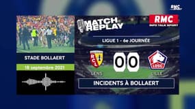 Lens - Lille : Incidents entre supporters et reprise du match 30 minutes après avec le direct de RMC