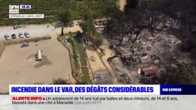 Incendie dans le Var: des dégâts considérables