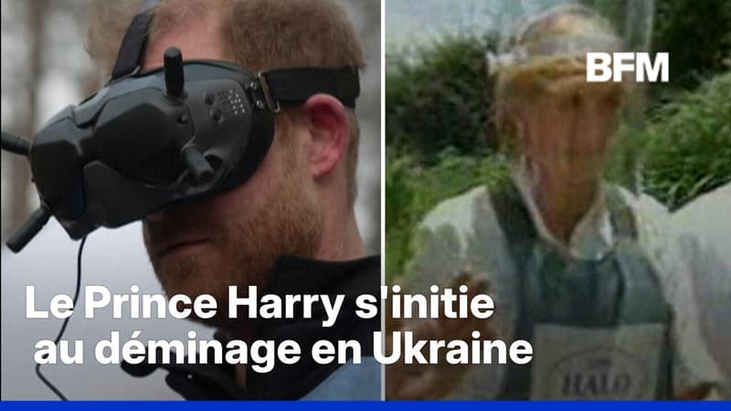 Ukraine: le Prince Harry s'initie au déminage à Boutcha, 30 ans après Diana en Angola
