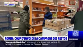 Rouen: la campagne d'hiver des Restos du Coeur a commencé