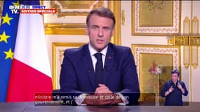 Emmanuel Macron: "Je veux remercier Michel Barnier pour le travail qu'il a accompli pour notre pays, pour son dévouement et pour sa pugnacité"