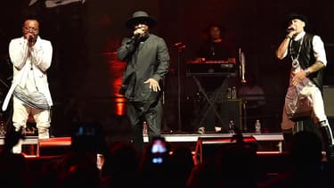 will.i.am leader des Black Eyed Peas, en concert avec apl.de.ap and Taboo.