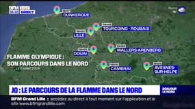 JO 2024: le parcours de la flamme olympique dans le Nord
