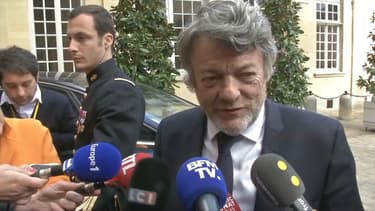 L'ancien ministre Jean-Louis Borloo, le 26 avril 2018 à l'hôtel de Matignon à Paris.
