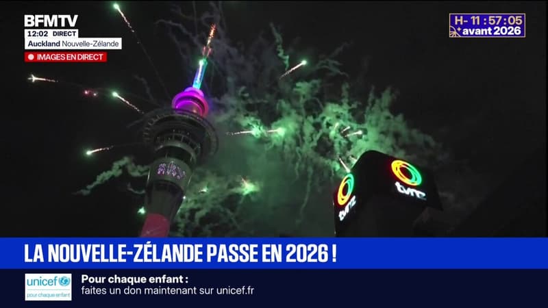 La Nouvelle-Zélande célèbre le passage en 2026