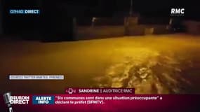 Orages dans l'Aude: Sandrine, auditrice RMC, explique qu'il pleut "sans discontinuité depuis 5 heures du matin"