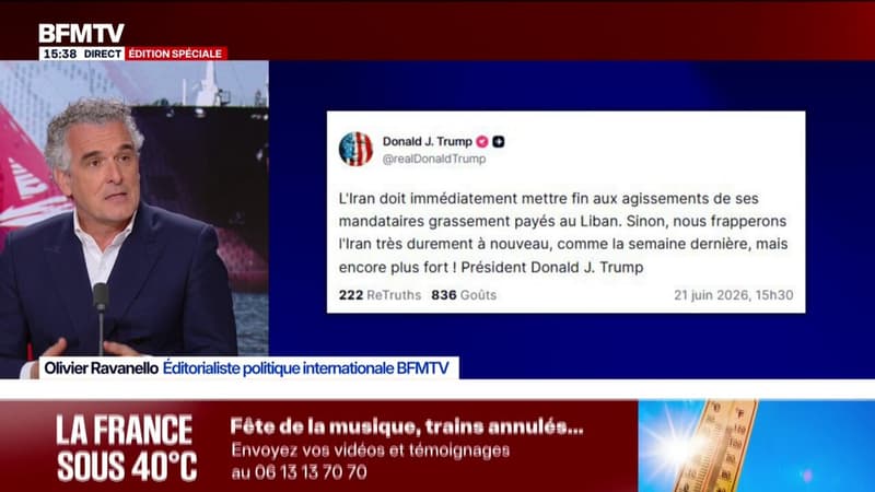 Guerre au Moyen-Orient: Donald Trump menace de frapper "très durement à nouveau" l'Iran alors que les pourparlers en Suisse ont débuté
