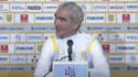 Raymond Domenech en conférence de presse, à Nantes le 31 décembre 2020