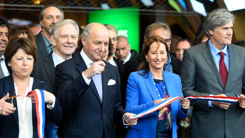 Martine Aubry, Laurent Fabius, Ségolène Royal et Stéphane Le Foll à l'exposition universelle de Milan 