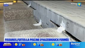 Hazebrouck: la piscine fermée en raison de fissures et de fuites