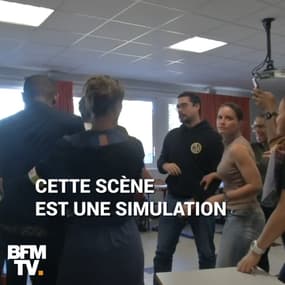 Violences scolaires: des proviseurs s’entraînent à gérer un conflit en classe… à la gendarmerie